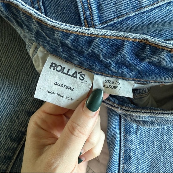 ROLLA'S - Dusters High Rise Straight Jeans - Medium Wash - Picture 8 of 15
